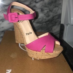 Gorgeous red bottom pink heels! Worn one time!